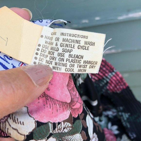 Vintage Edith Flagg Three Flaggs floral midi long - Picture 9 of 9